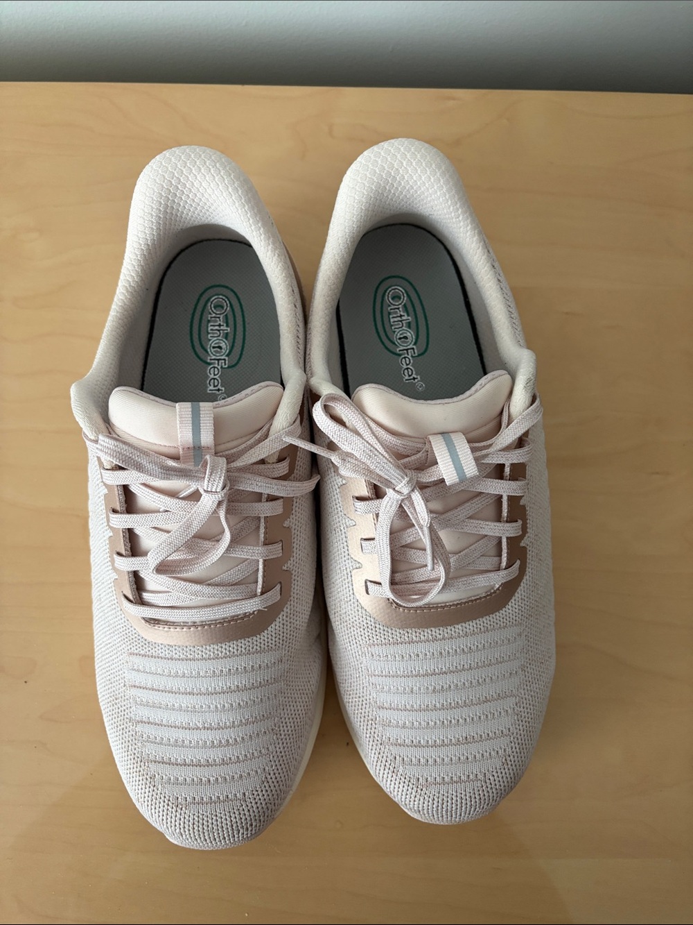 OrthoFeet Women's Blush Knit Comfort Walking Sneakers